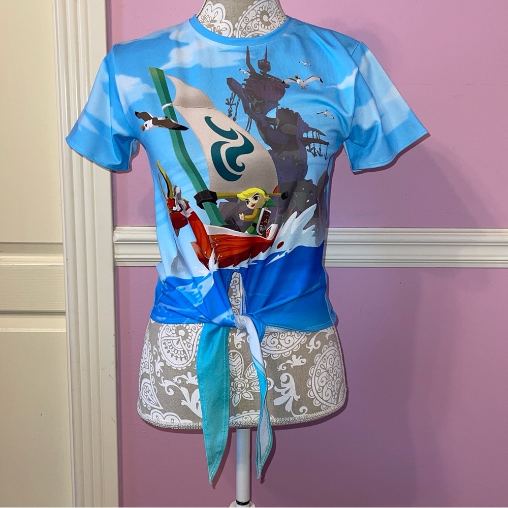 Blackmilk legend of Zelda wind waker tie crop tee fairy cottage Fairycore
